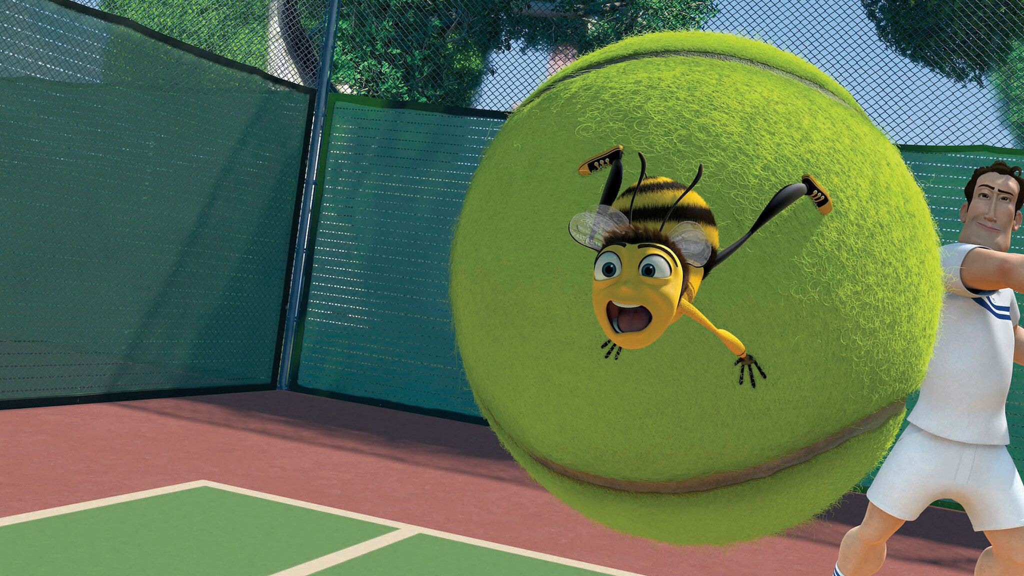 In Bee Movie (2007), the End Title Card and credits have random capital  letters. This is because the amount of cocaine the staff was on made people  forget how the shift key, image size:2048x1152